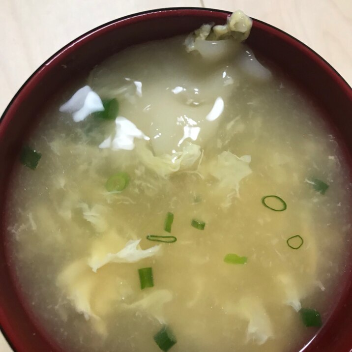 水餃子の玉子スープ(^○^)